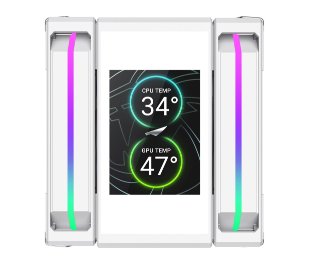 GAMEMAX SIGMA 620 LCD WH White 120x120mm - 1522196 - zdjęcie 3